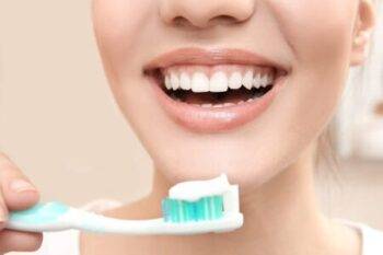 brushing teeth