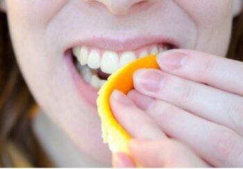 orange peel for teeth cleaning