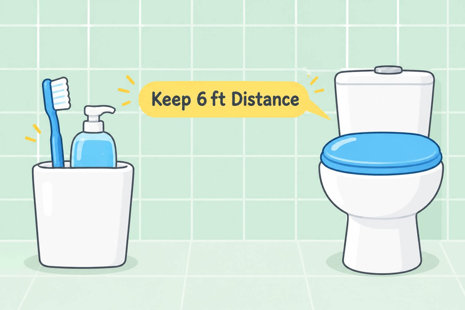 do not keep toothbrush near toilet